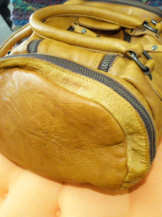 "Never Mind" Handmade leather satchel/tote. - Picture 13 of 15